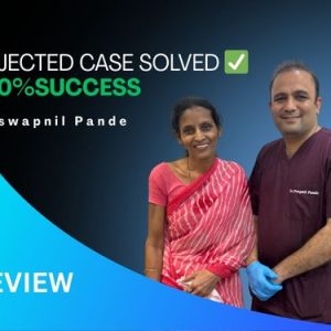 cold, smooth & tasty..jpg Promotional banner showing a smiling dentist and patient with text “Rejected Case Solved 100% Success – Dr. Swapnil Pande Review,” highlighting successful full dental impants treatment.