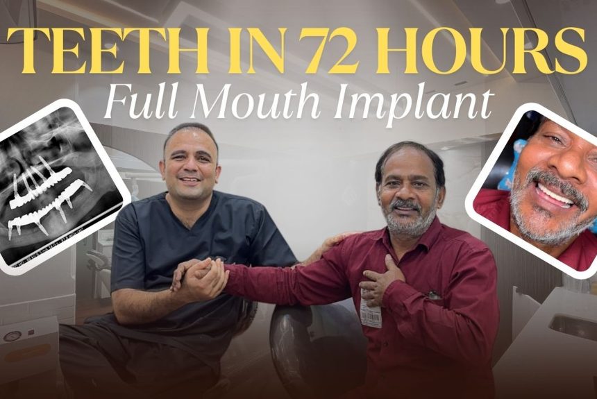 Patient smile transformation after dental implants in Mumbai at Cosmodent Clinic